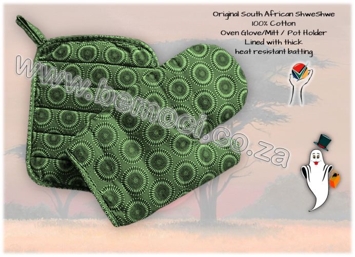 ShweShwe, Oven Mitts, Oven Gloves, Pot Holders. 