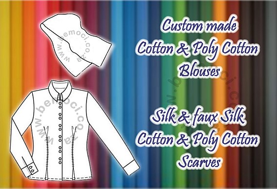 Blouses and Scarves Custom made