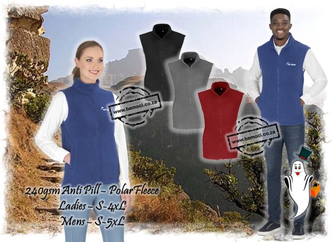 Bodywarmer Polar Fleece 240gsm Anti Pill