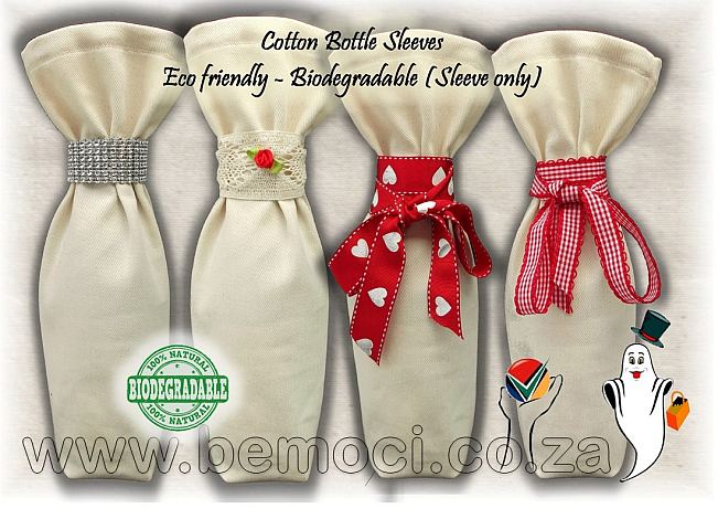 Cotton Wine Bottle Bags & Wine Sleeves