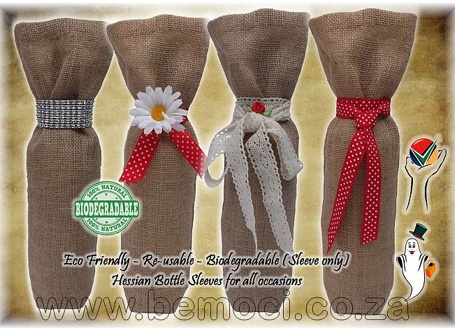 Hessian Jute and Burlap Wine Bottle Sleeves, Handle-free Rustic Gift Bags, Eco-friendly Minimalist Wine Packaging, Natural Burlap Bottle Covers