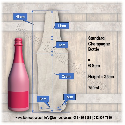 Standard Champagne / Sparkling Wine Bottle Dimensions