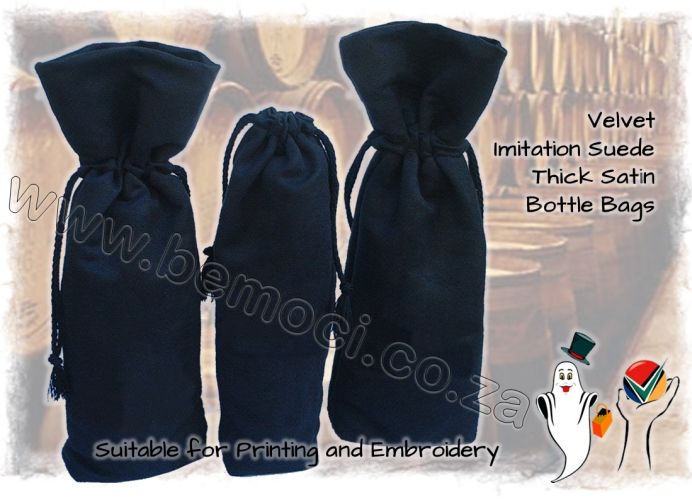 Velvet Wine Bags, Imitation Suede Bottle Pouches, Luxury Gift Packaging, Soft Fabric Wine Carriers