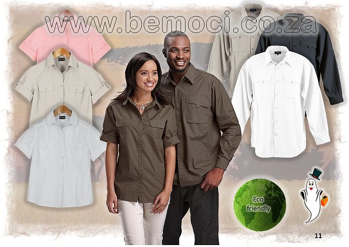 Bush Safari Blouses & Shirts, 100% Cotton