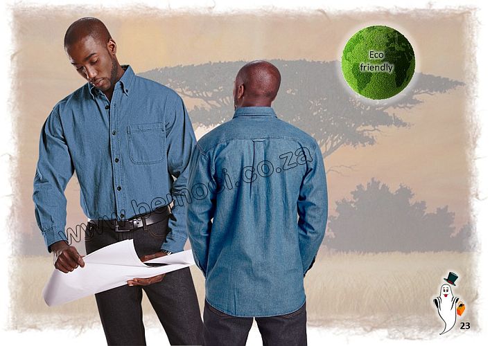 Denim Shirts Unisex Long sleeve