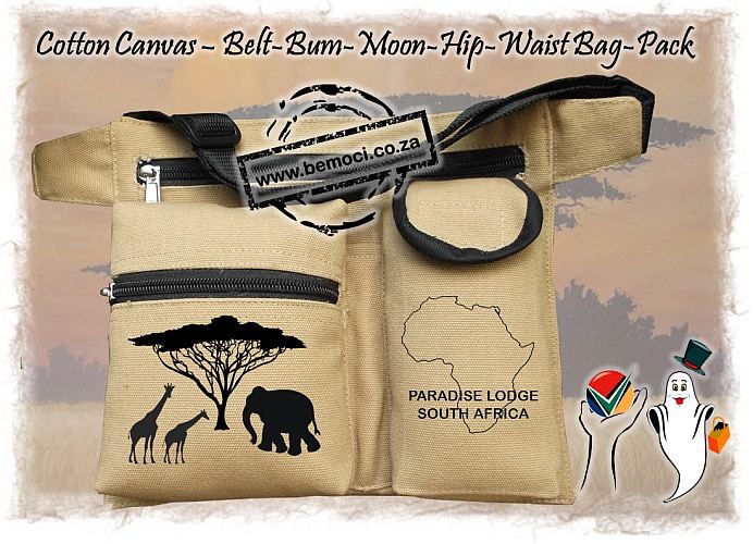 Fanny Packs, Cotton Canvas Fanny Packs, Belt Bum Hip Waist Bags Pouches Moonbags