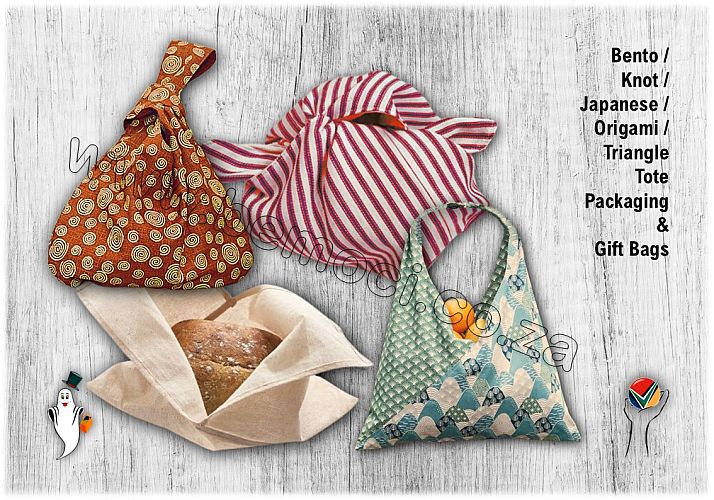 Bento Knot Japanese Origami Triangle Conference Tote Packaging Gift Bags