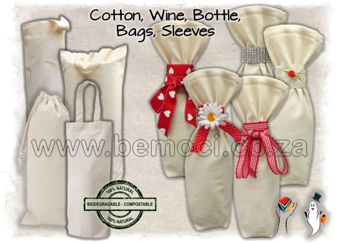 Wine Bags Cotton Calico/Canvas Customize & Personalized