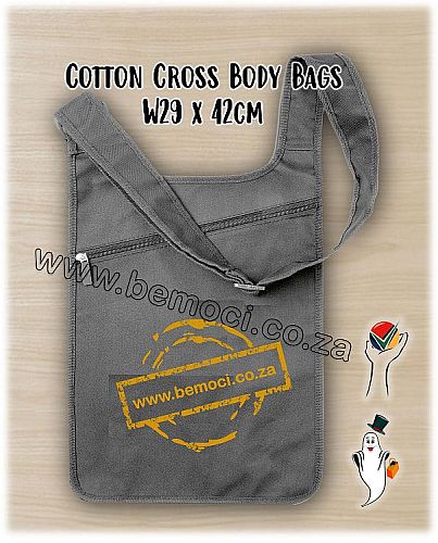Cross Body Bag 100% 220gsm Cotton Canvas