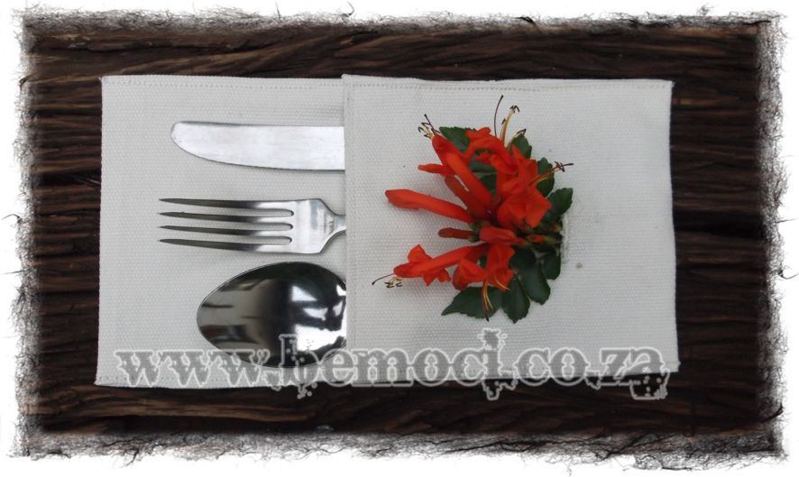 Cotton Canvas Cutlery/Utensil Bags/Pockets/Sleeves/Pouches Personalized