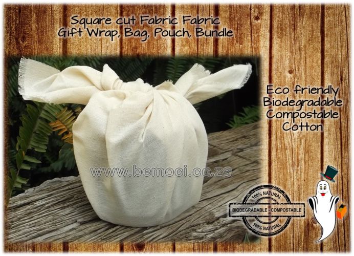 Fabric Gift Wrap 4 Corner Tie Cotton Calico/Muslin