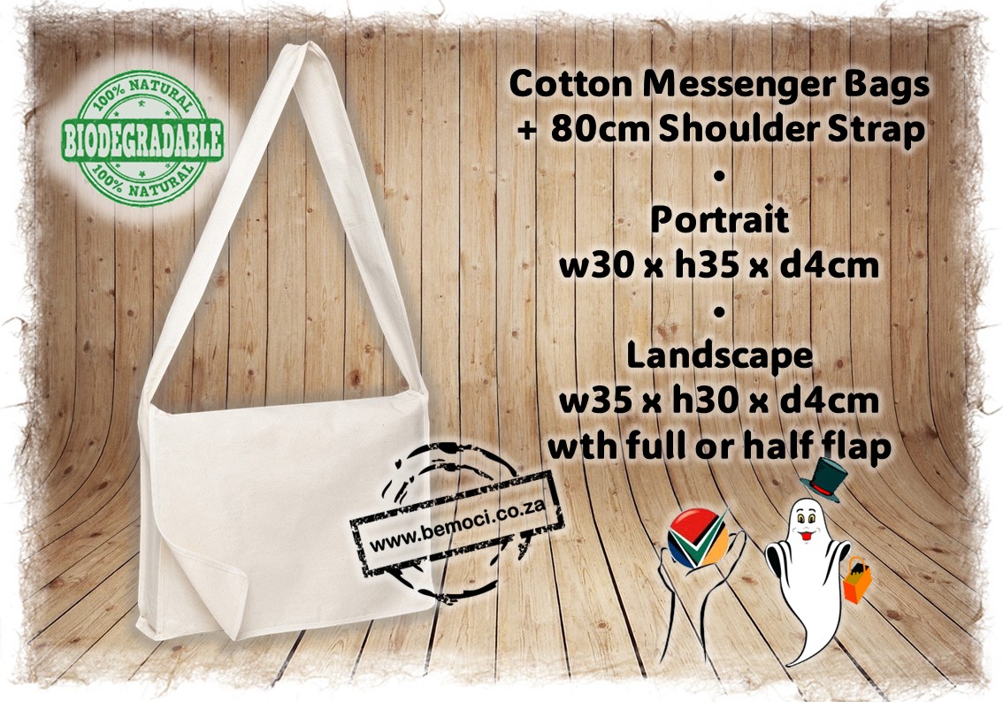 Messenger Bags Cotton Canvas Conference Bags with Cross Body Shoulder Strap and Flap