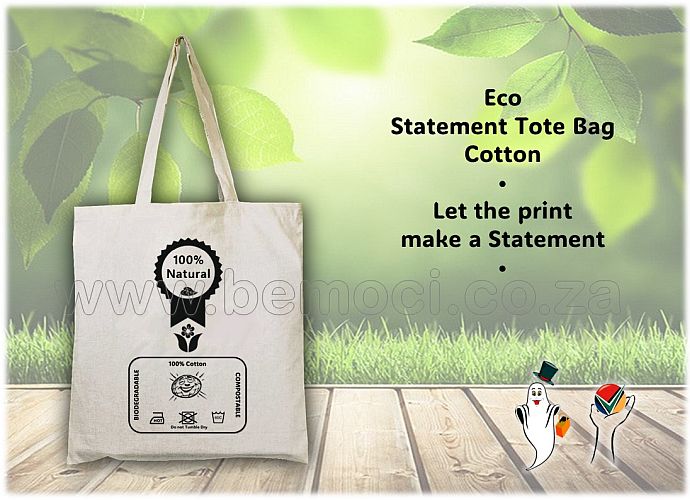 Statement Bags Cotton Calico/Canvas Tote Bags