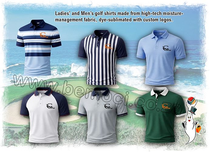 Golf Shirts | Poly Cotton Golf Shirts | Hi-Tech Moisture Management | Dye-Sublimated Golf Shirts | Ladies & Men’s