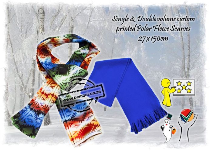 Custom Printed Polar Fleece Scarves