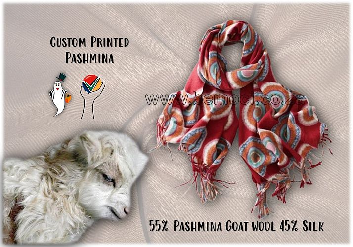 Pashmina, Custom Printed