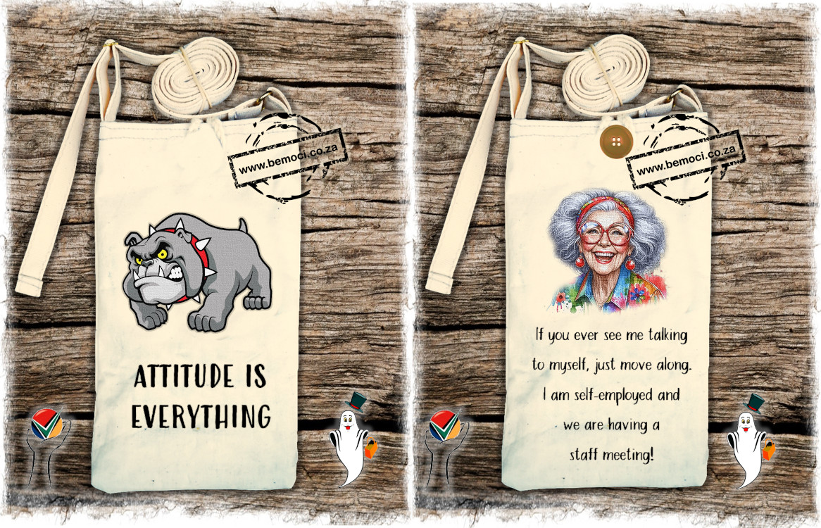 Cotton Calico Canvas Cell Mobile Phone Bags Pouches, fun prints