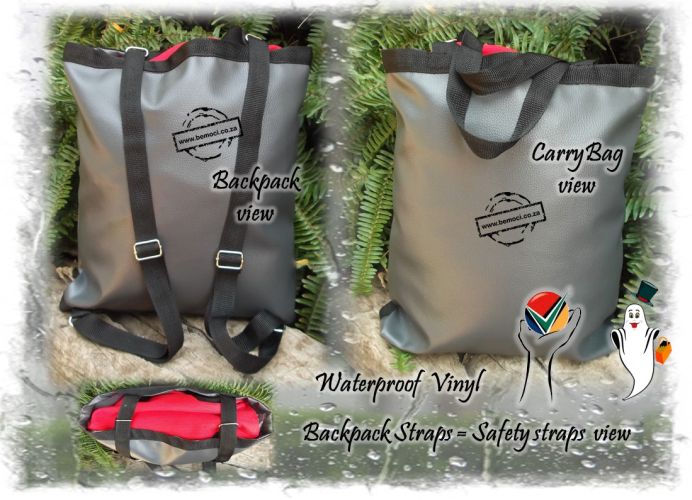 Anti-Theft Tote Bags Backpacks Rucksacks Waterproof Vinyl